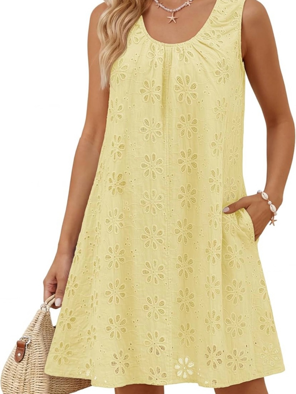 MEROKEETY Sundress with Pockets